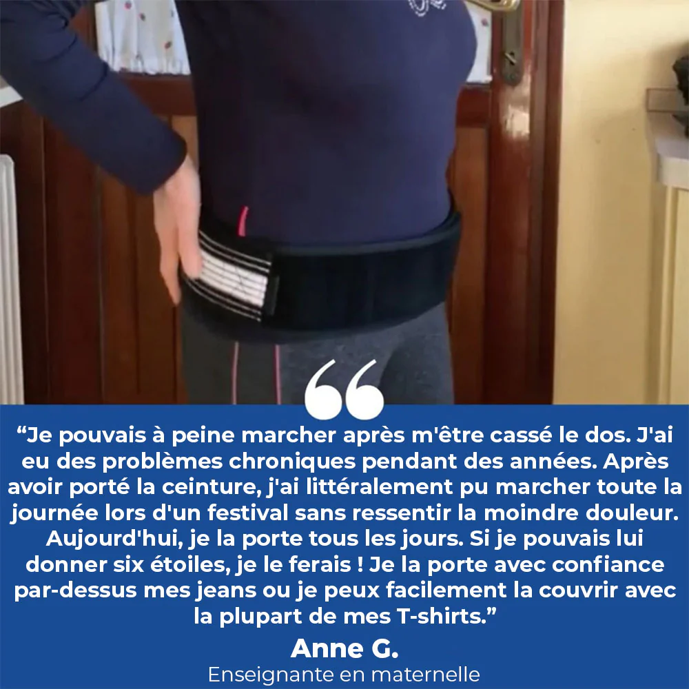 Irellia™ ceinture de soutien pour le dos et la sciatique sans douleur