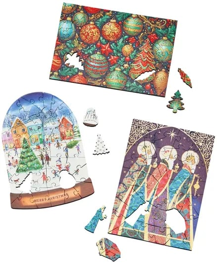 Calendrier de 24 jours de puzzles de Noël