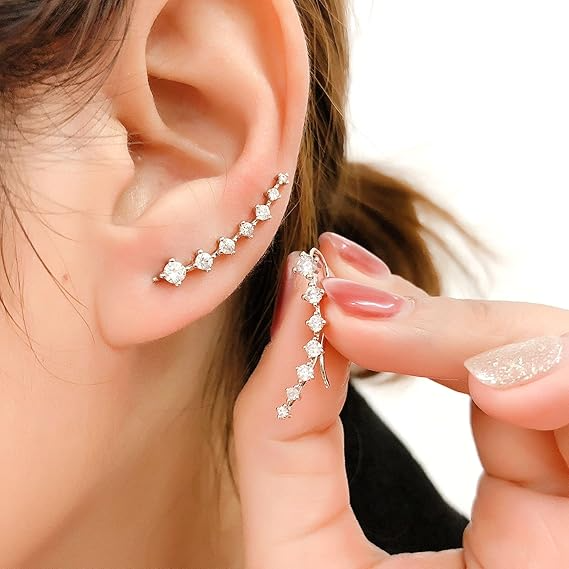 Boucles d'oreilles graduées en CZ