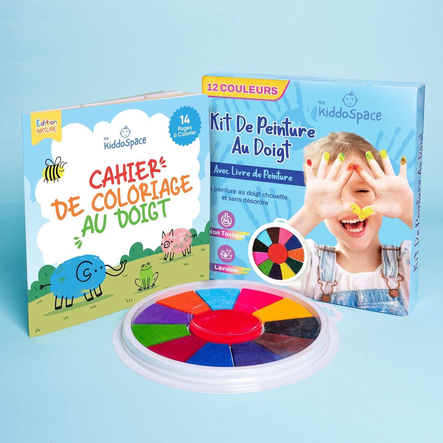 Kit de peinture au doigt KiddoSpace