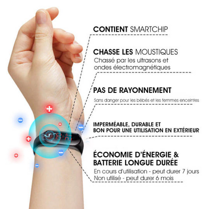 Bracelet ultrasonique de désintoxication et de réduction des graisses Vibra®