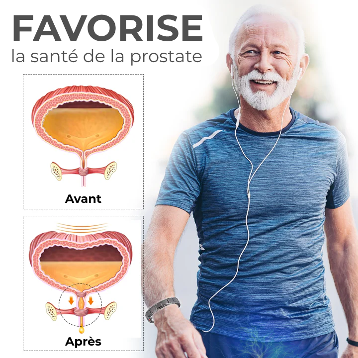 Bracelet magnétique en titane pour le bien-être de la prostate Oveallgo™