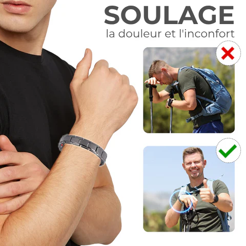 Bracelet magnétique en titane pour le bien-être de la prostate Oveallgo™