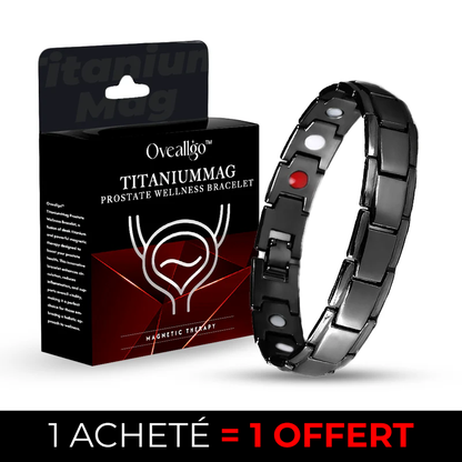 Bracelet magnétique en titane pour le bien-être de la prostate Oveallgo™