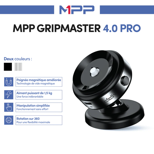 MPP® GripMaster 4.0 Pro - Support magnétique à 360 pour téléphone portable